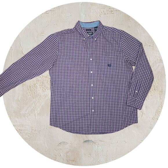 Chaps Ralph Lauren Purple Reign Long Sleeve Button Down Shirt Mens size XL - Picture 1 of 8